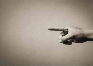 finger pointing