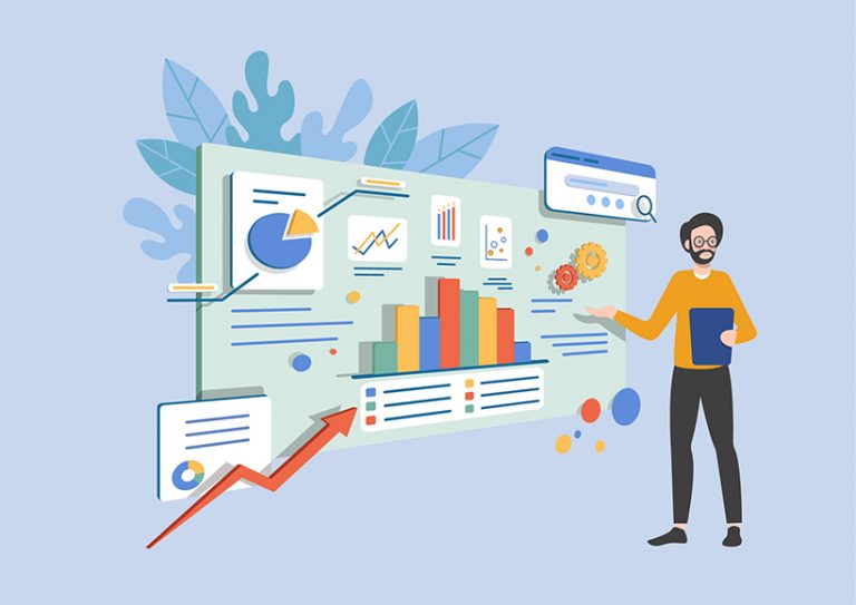 Contract-Management-Software-How-to-Convince-My-Boss presenting data with help of software