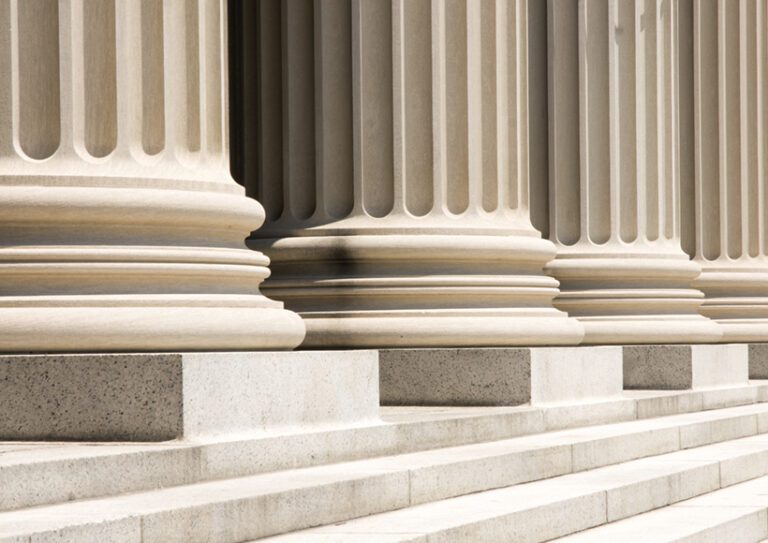 Column Bases and steps courthouse columns