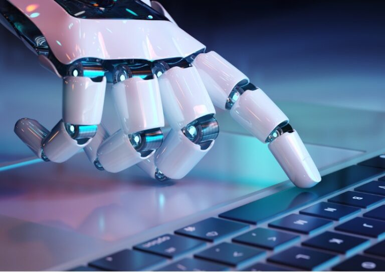 robotic-hand-pressing-a-keyboard-on-a-laptop-3d-rendering.jpg_s=1024x1024&w=is&k=20&c=8hUCliNRfy4D1994nyPDZeWw4MYuyhlgkyMV-robknM= Robot hand typing on keyboard