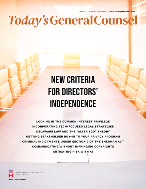 Today's General Counsel, May 2023