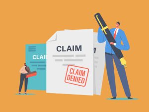 claim denied, liability insurance concept